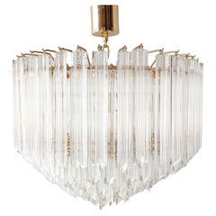 Vintage Venini Murano Glass Cascade Chandelier, 1970s