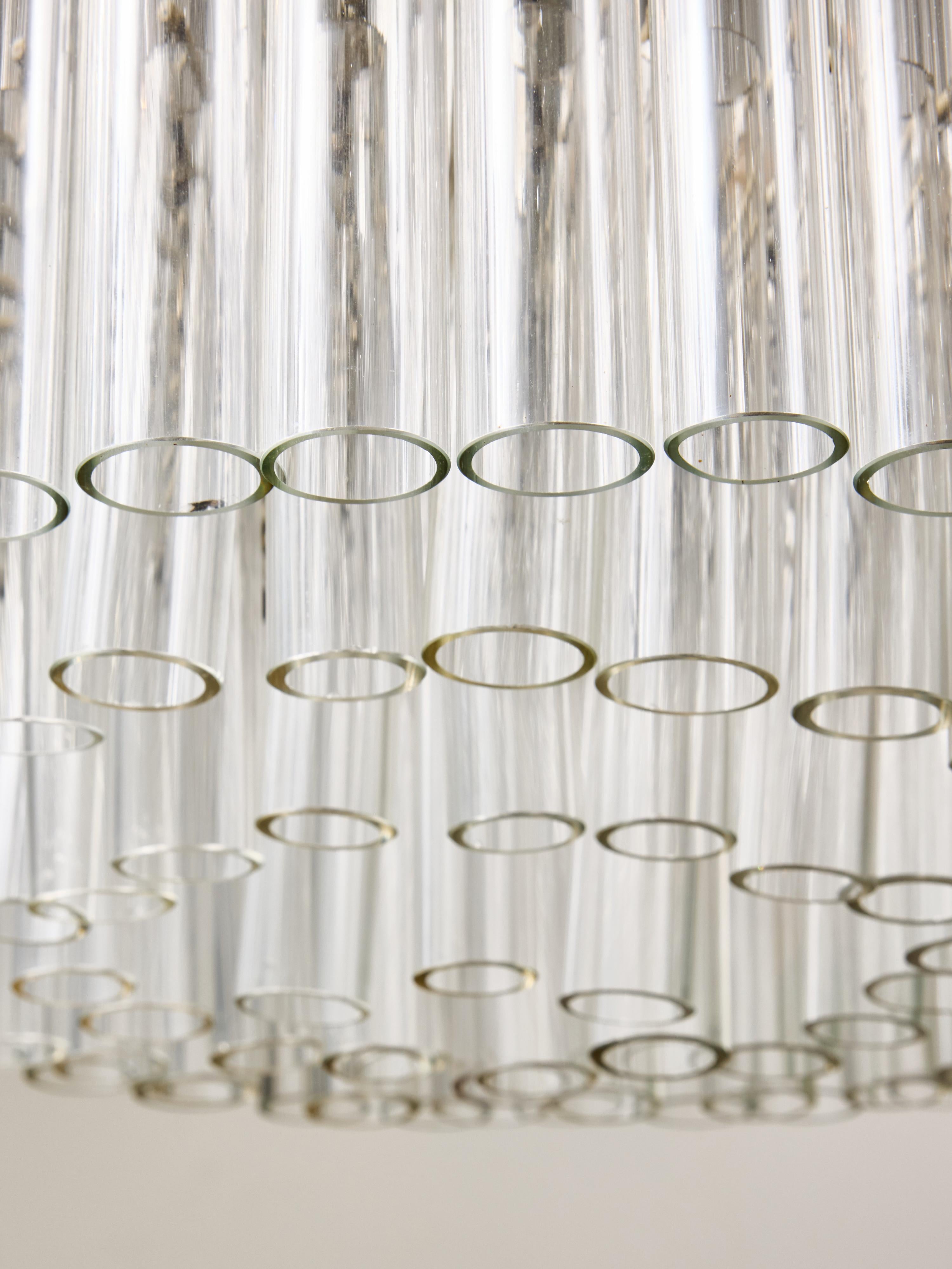 Vintage Venini Murano Glas Kronleuchter im Zustand „Gut“ im Angebot in Saint-Ouen, IDF