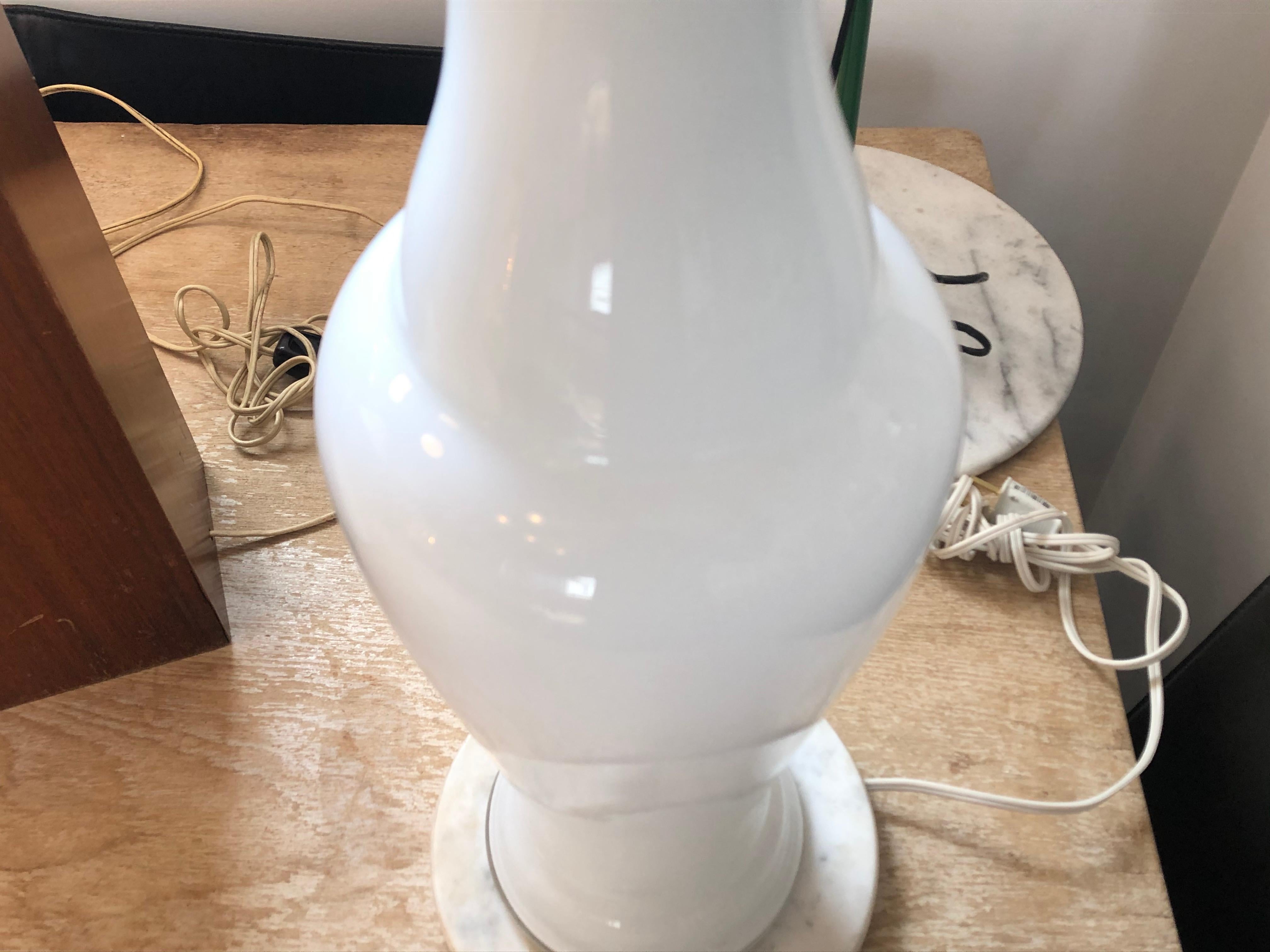 Modern Vintage Venini Murano Table Lamp For Sale