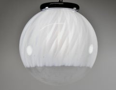 Vintage Venini Murano Toni Zuccheri Italian Blown Glass Shade Pendant