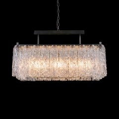 Vintage Venini Murano Tronchi Glass Pendant Light