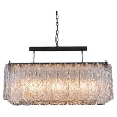 Vintage Venini Murano Tronchi Glass Pendant Light