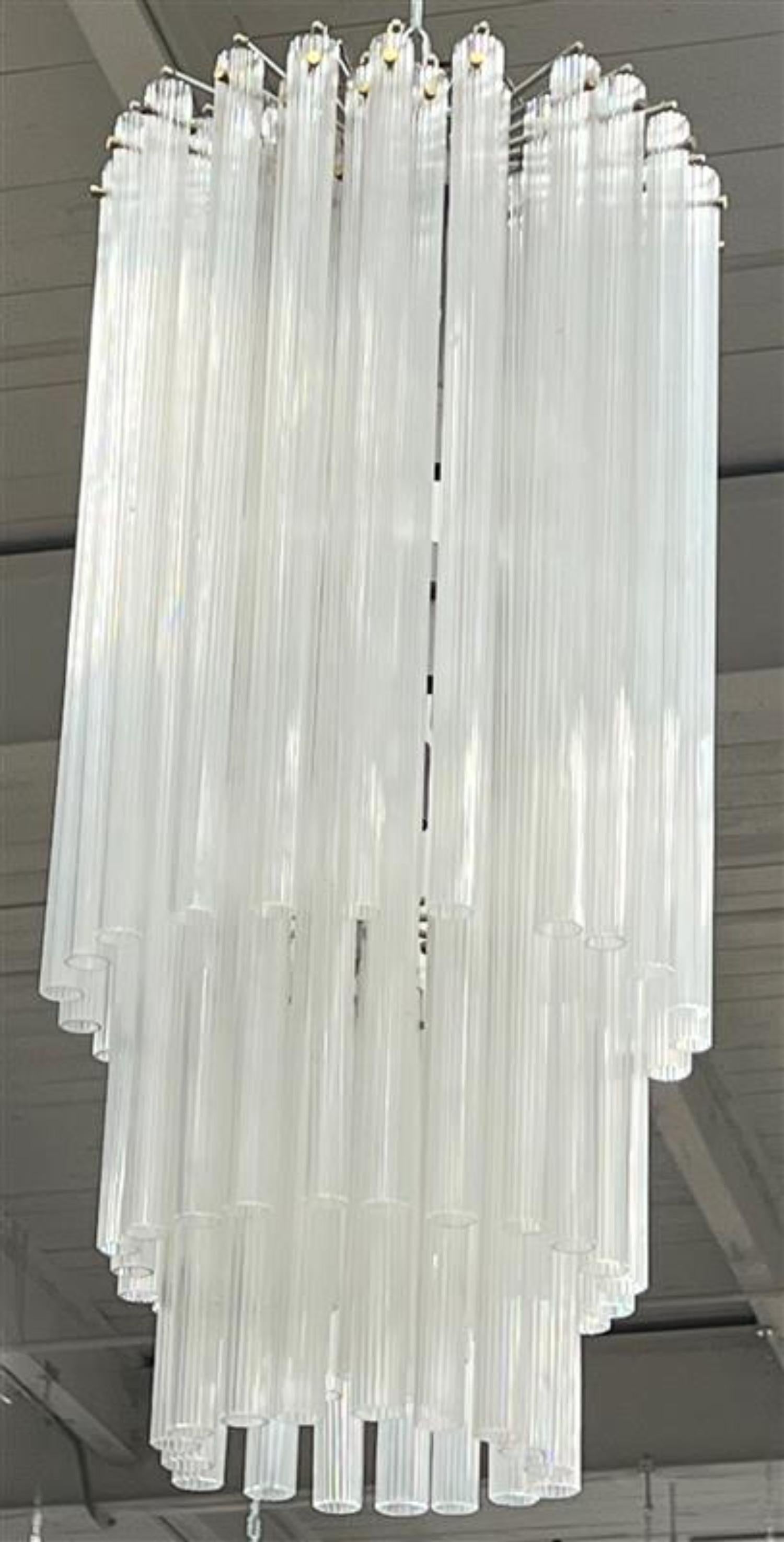 Lustre tube Venini vintage en vente 1