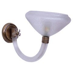 Vintage Venini Wall Murano Glass Light, 1960