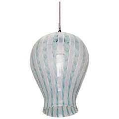 Vintage Venini Zanfirico Glass Ceiling Light