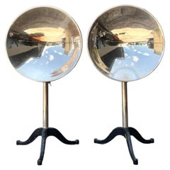 Vintage Ventral Scientific Machine Age Labratory Industrial Reflectors - A Pair
