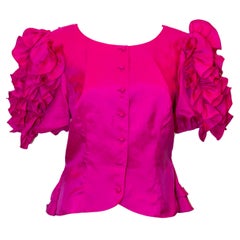 Vintage Vera Mont Pink Party Top