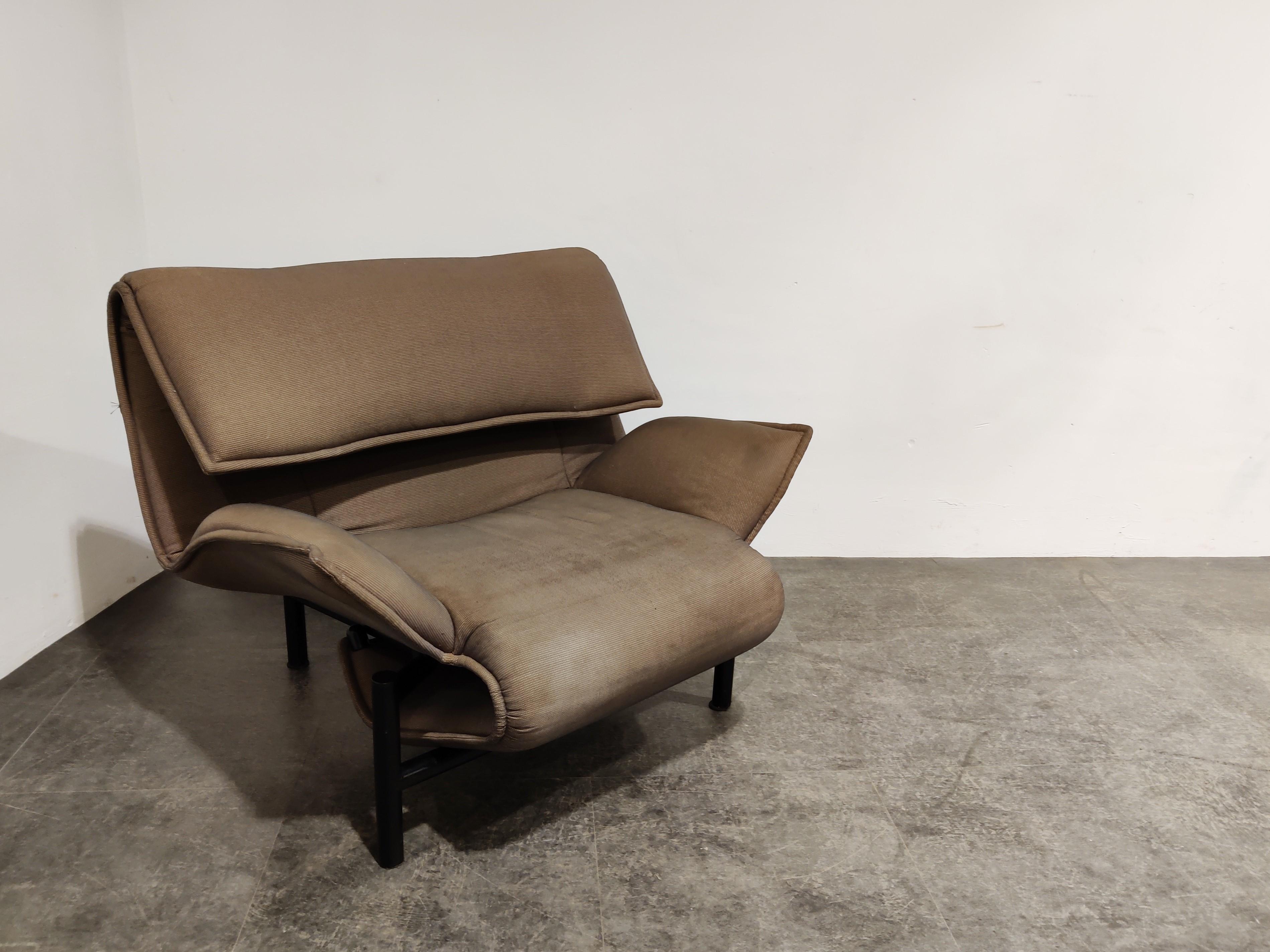 Mid-Century Modern Vintage Veranda Lounge Chair by Vico Magistretti for Cassina, 1980s