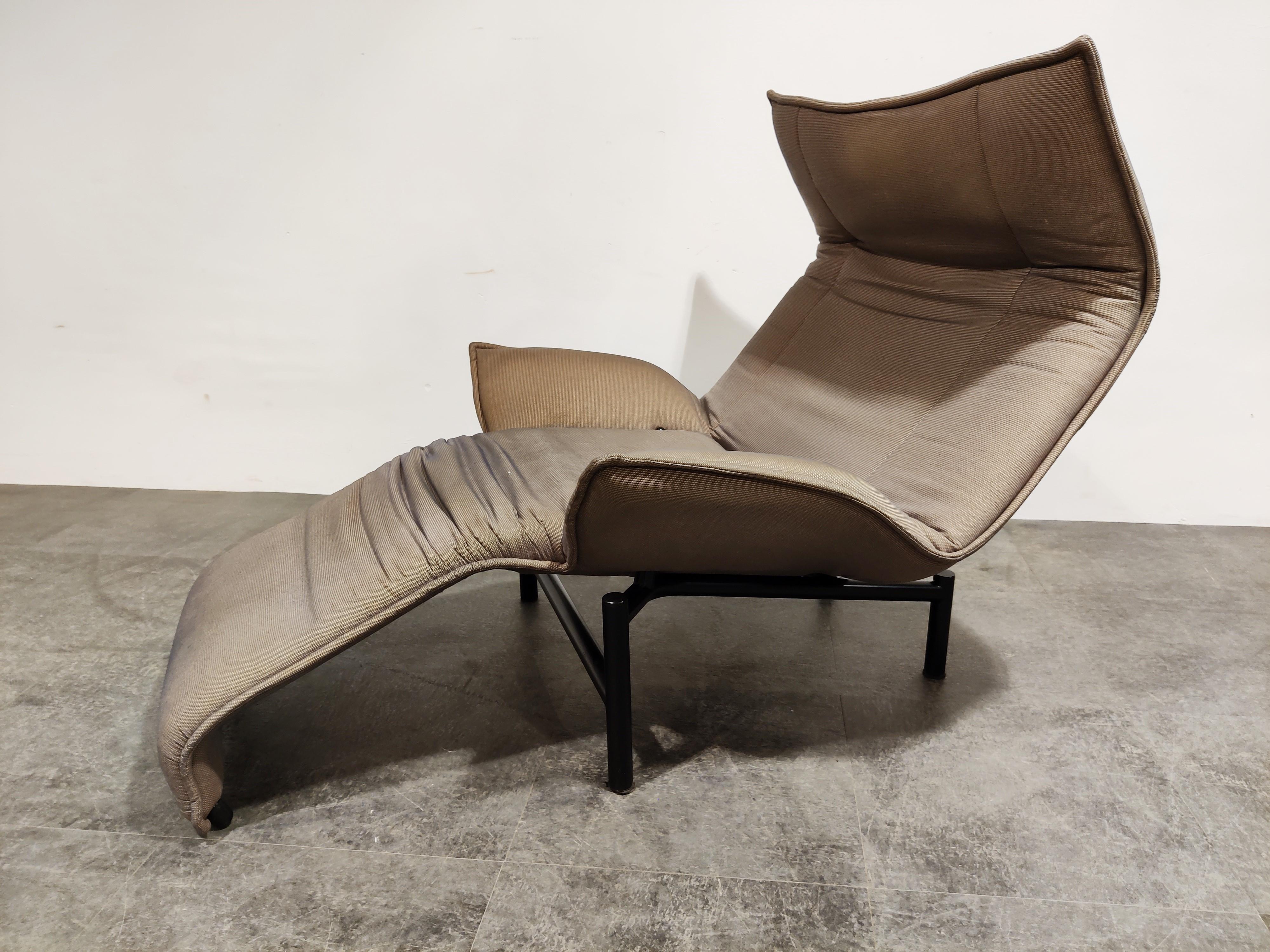 Metal Vintage Veranda Lounge Chair by Vico Magistretti for Cassina, 1980s