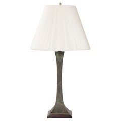 Vintage Verdigris Bronze Columnar Table Lamp by Stewart Ross James for Hansen