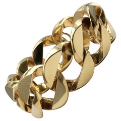 Vintage Verdura Gold Curb-Link-Armband