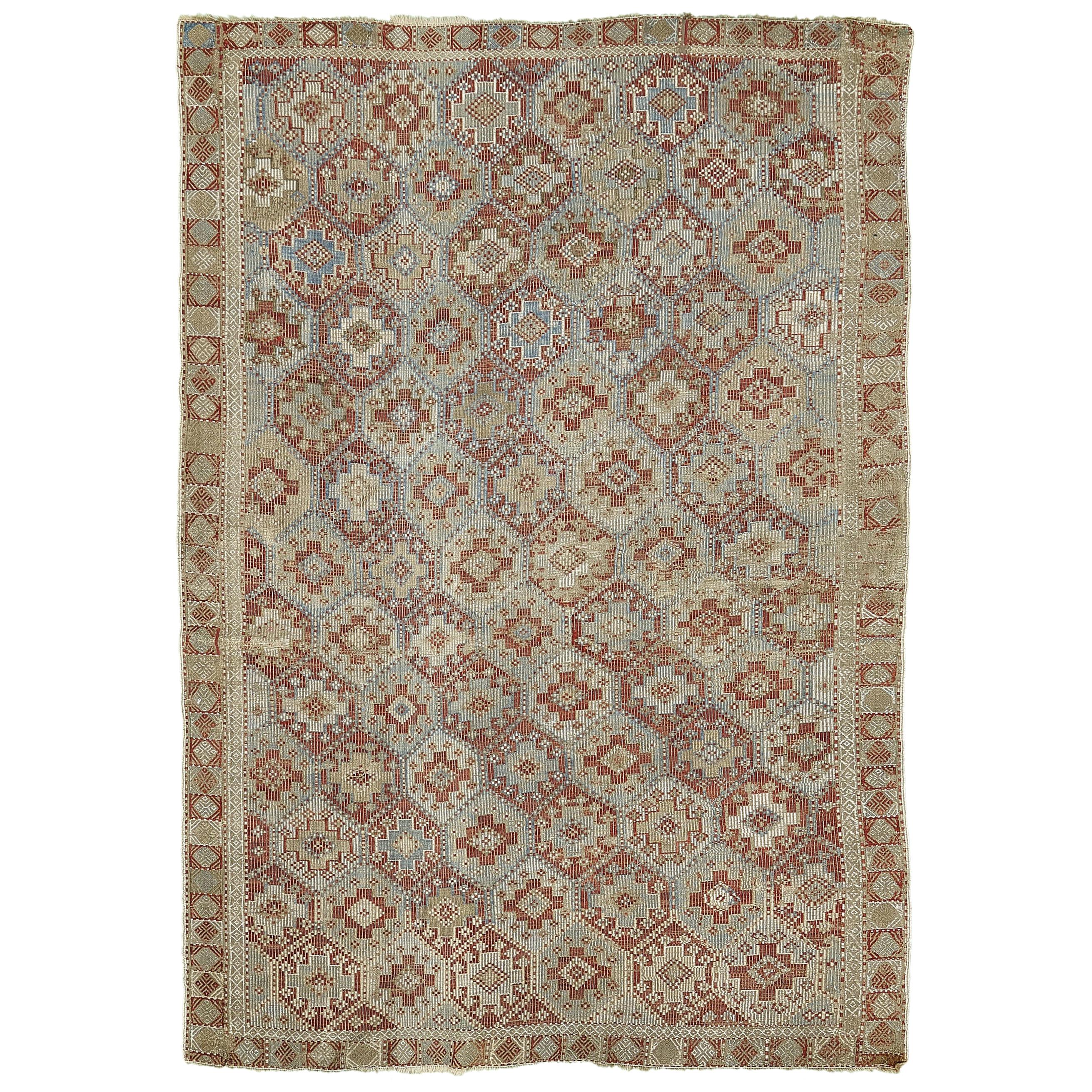 Vintage Verneh Flat-Weave Kilim Rug