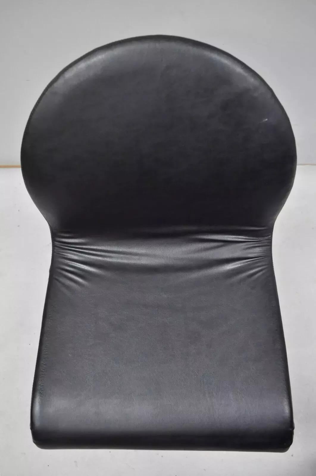 Vintage Verner Panton 1-2-3 System Fritz Hansen Schwarzer Esszimmerstuhl aus der Mitte des Jahrhunderts (Moderne der Mitte des Jahrhunderts) im Angebot