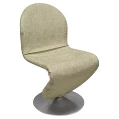 Vintage Verner Panton 1-2-3 System Fritz Hansen Mid Century Gold Dining Chair