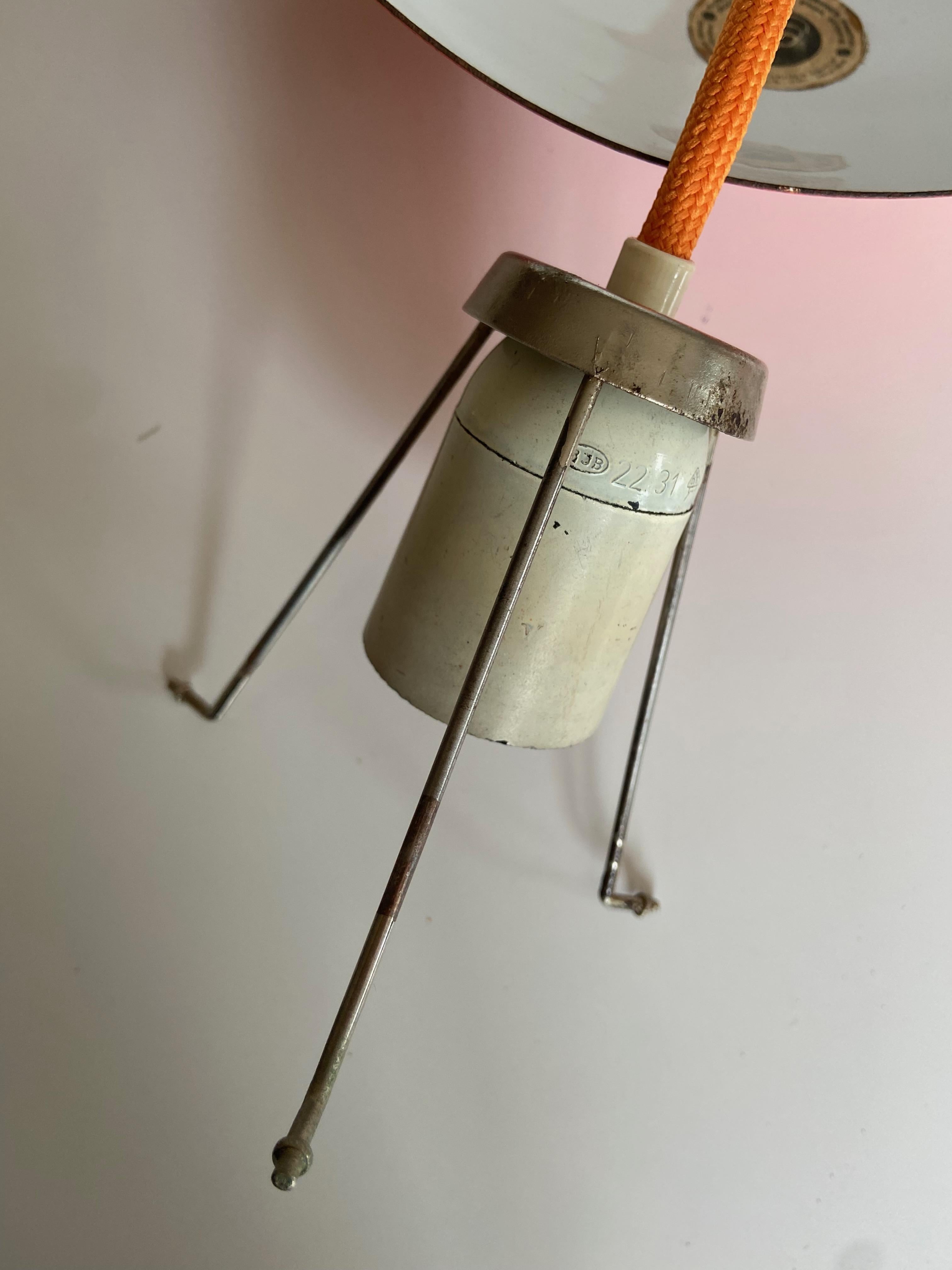 Enameled Vintage Verner Panton Enamel Flowerpot Pendant Lamp by Louis Poulsen, Denmark