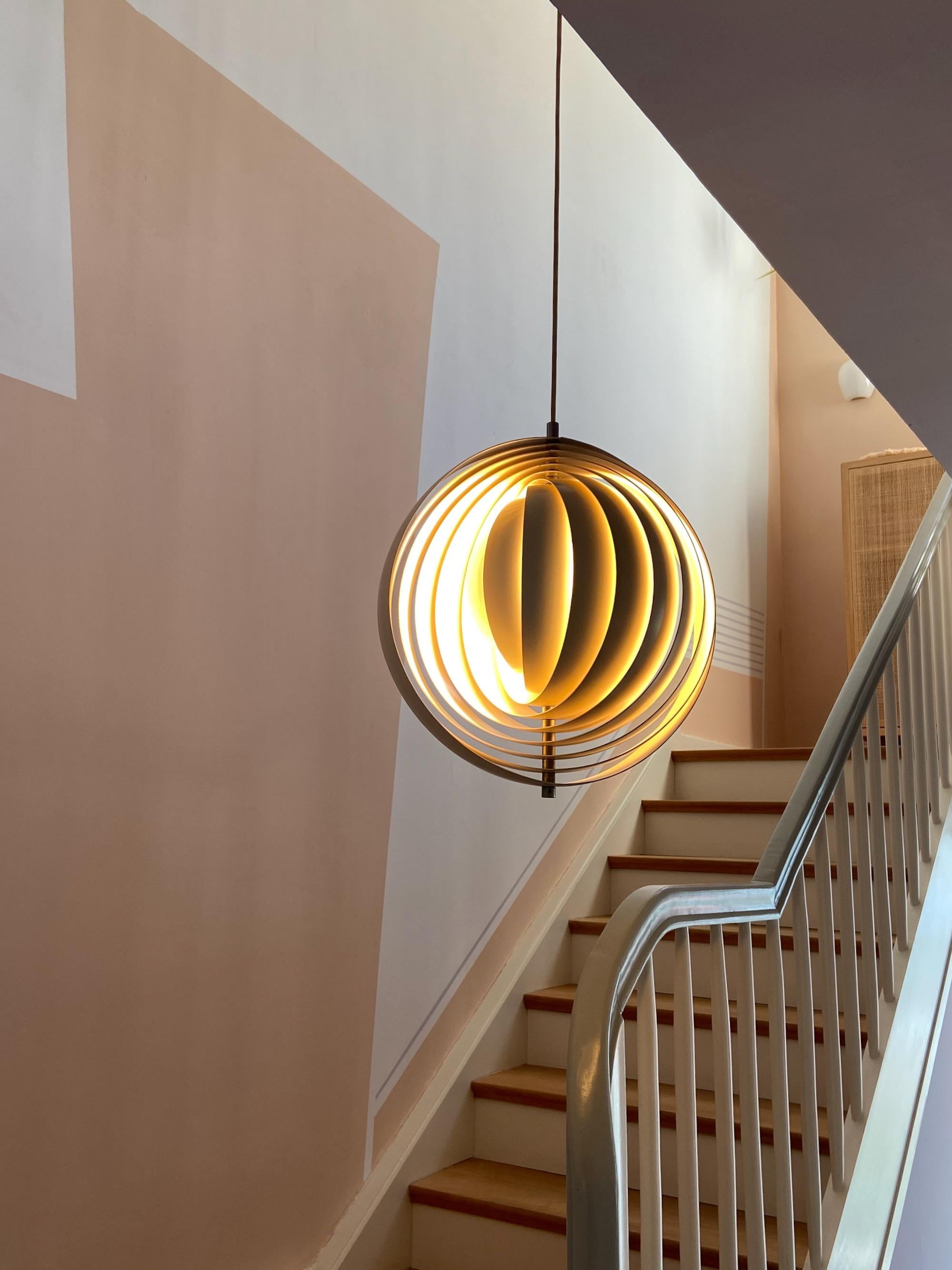 20th Century Vintage Verner Panton Moon Lamp Louis Poulsen, Denmark