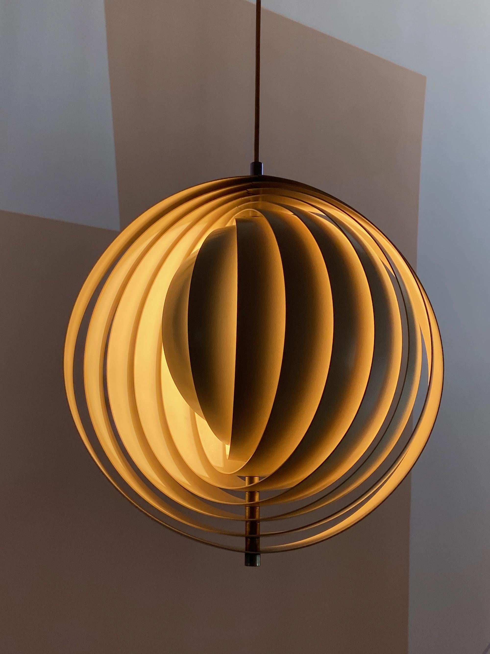 Vintage Verner Panton Moon Lamp Louis Poulsen, Denmark 3
