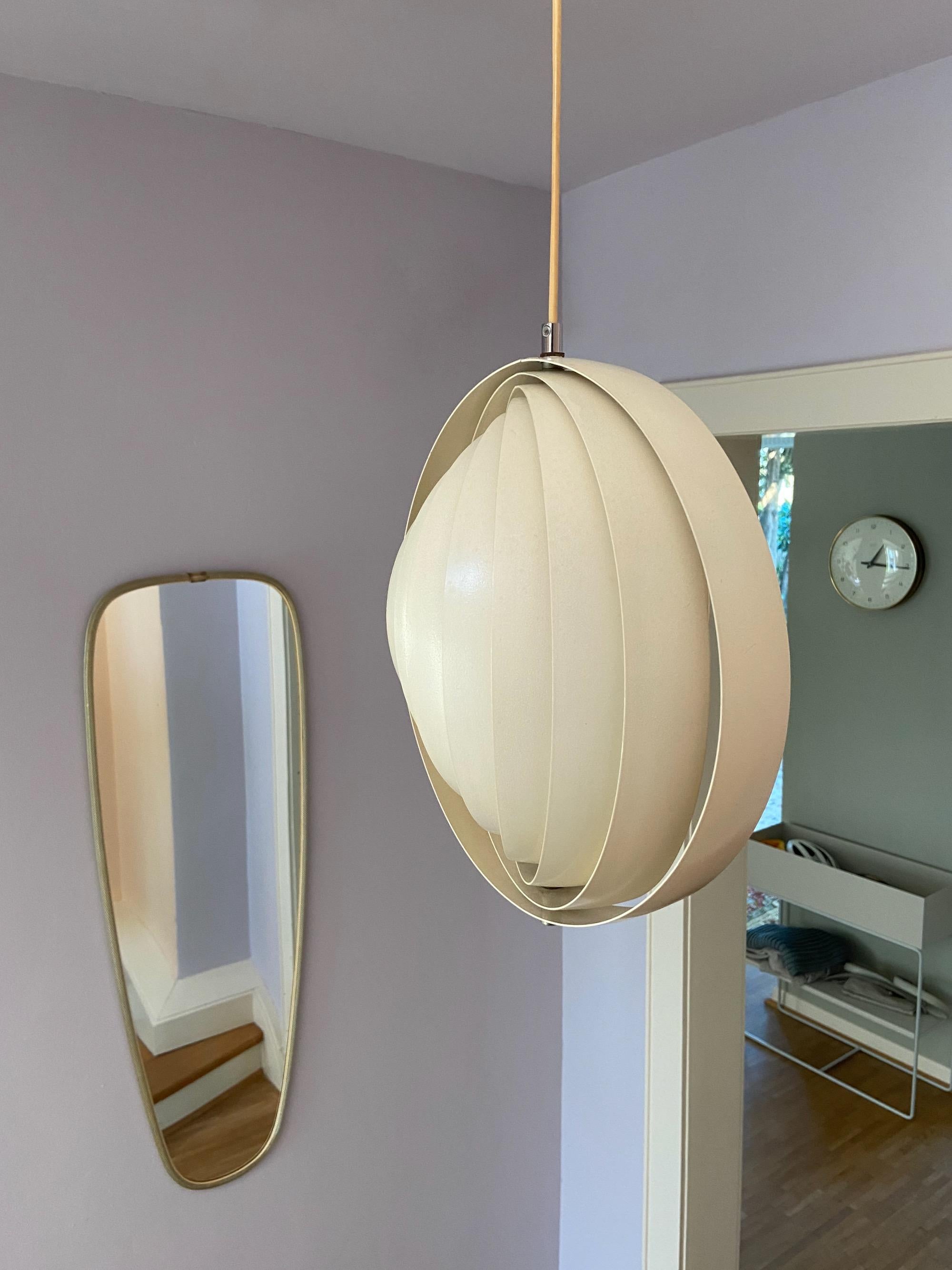 Painted Vintage Verner Panton Moon Lamp Louis Poulsen, Denmark