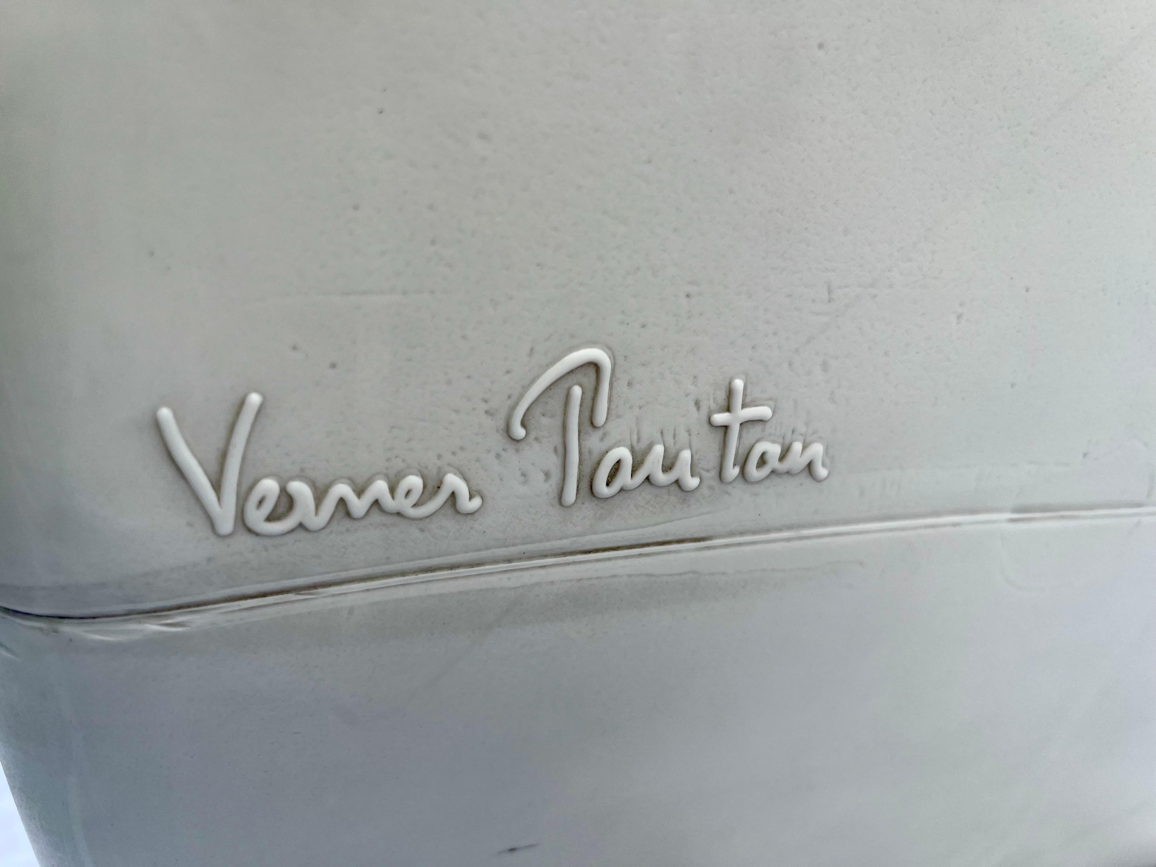 Vintage Verner Panton White Phantom Innovation Plastic Dining or Lounge Chair 5