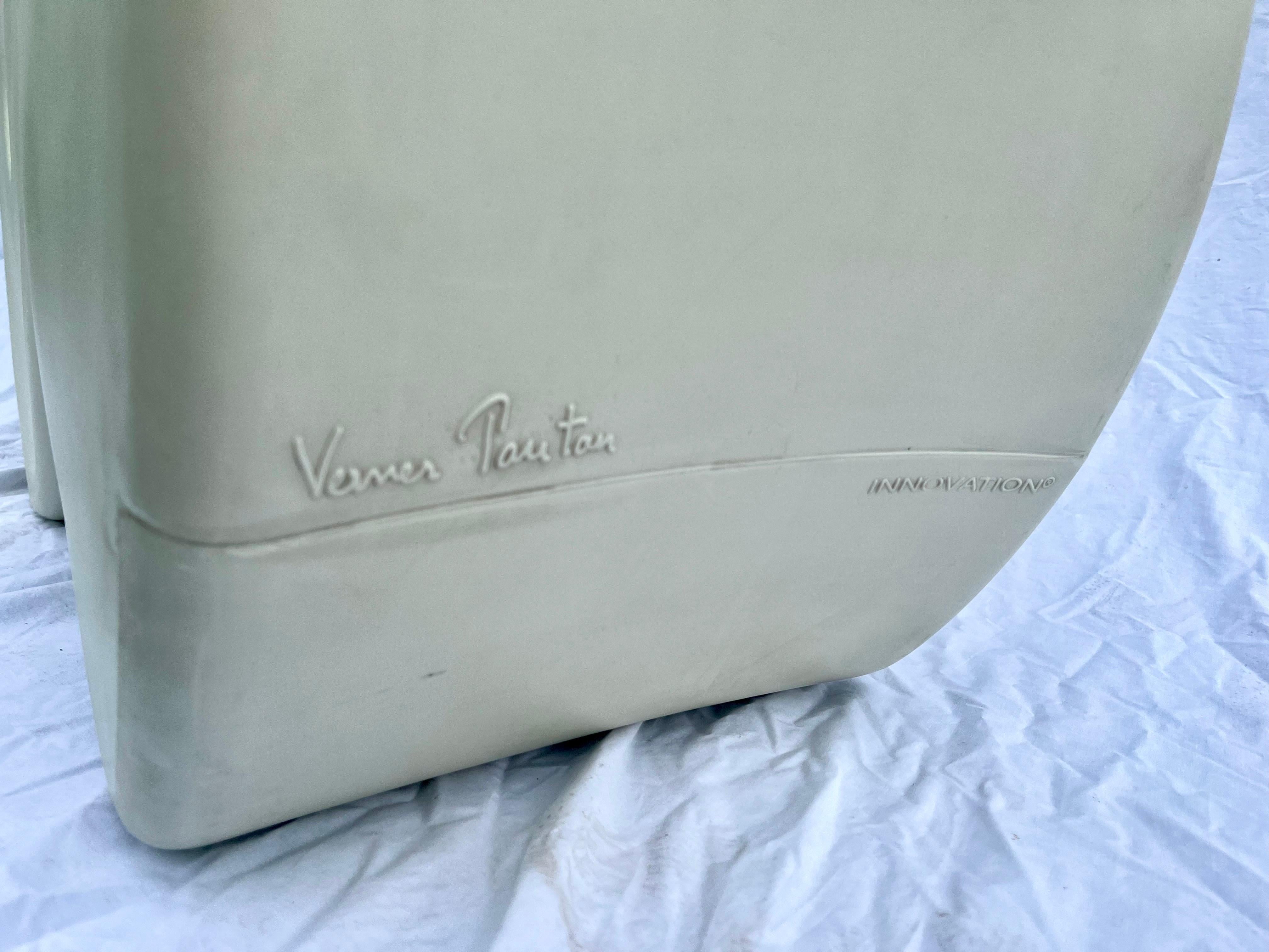 Vintage Verner Panton White Phantom Innovation Plastic Dining or Lounge Chair 7