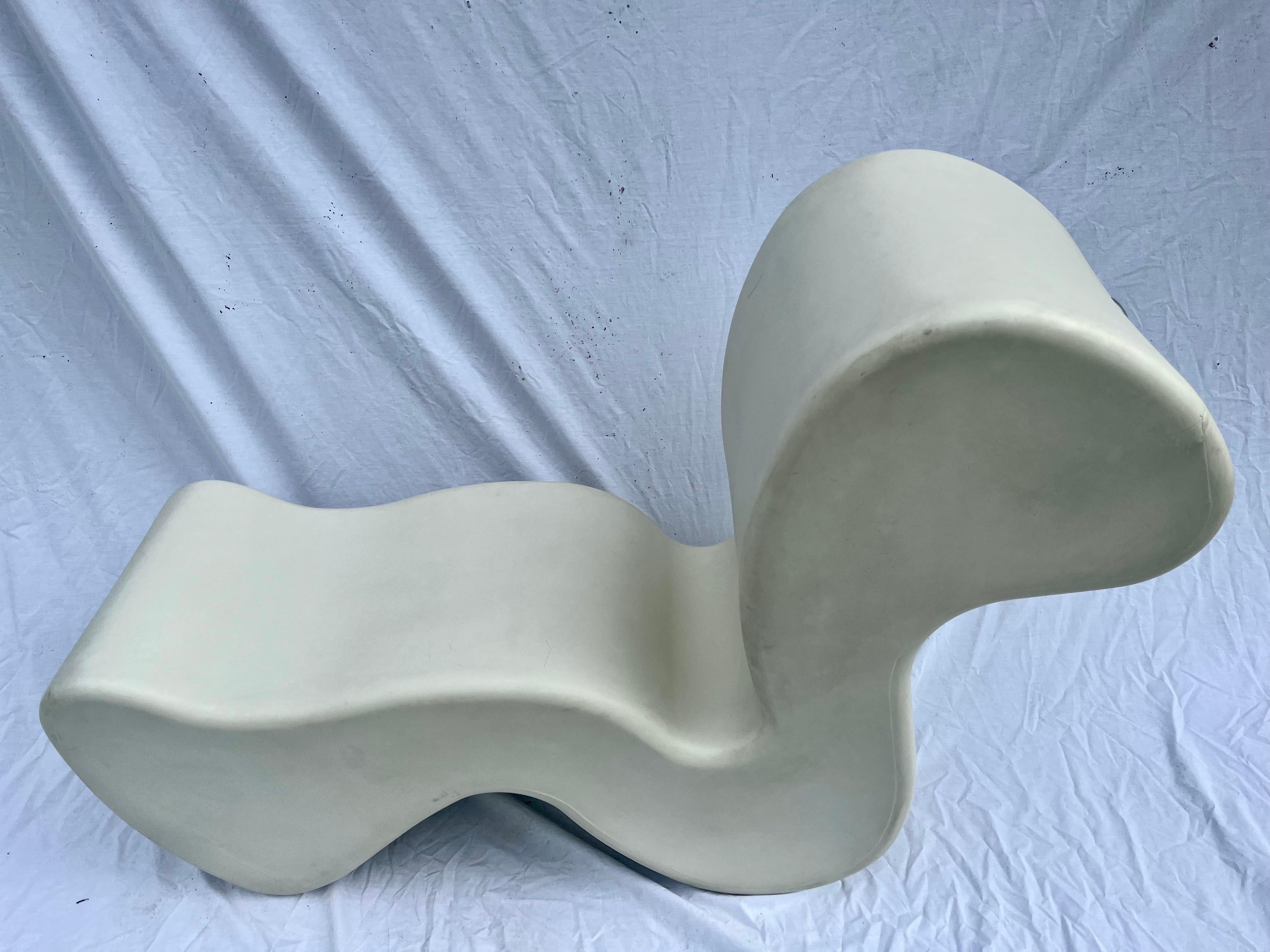 Post-Modern Vintage Verner Panton White Phantom Innovation Plastic Dining or Lounge Chair