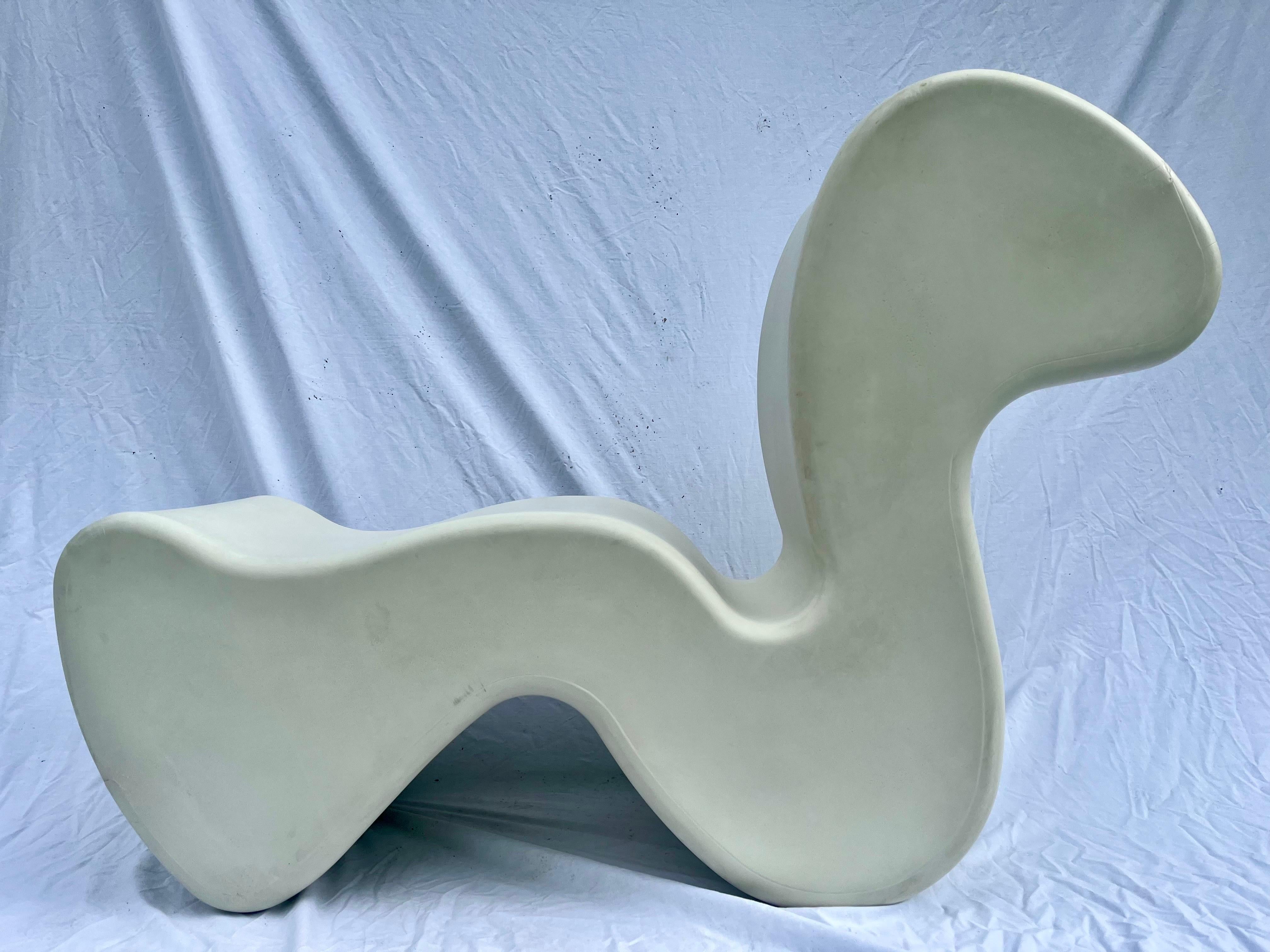 Danish Vintage Verner Panton White Phantom Innovation Plastic Dining or Lounge Chair