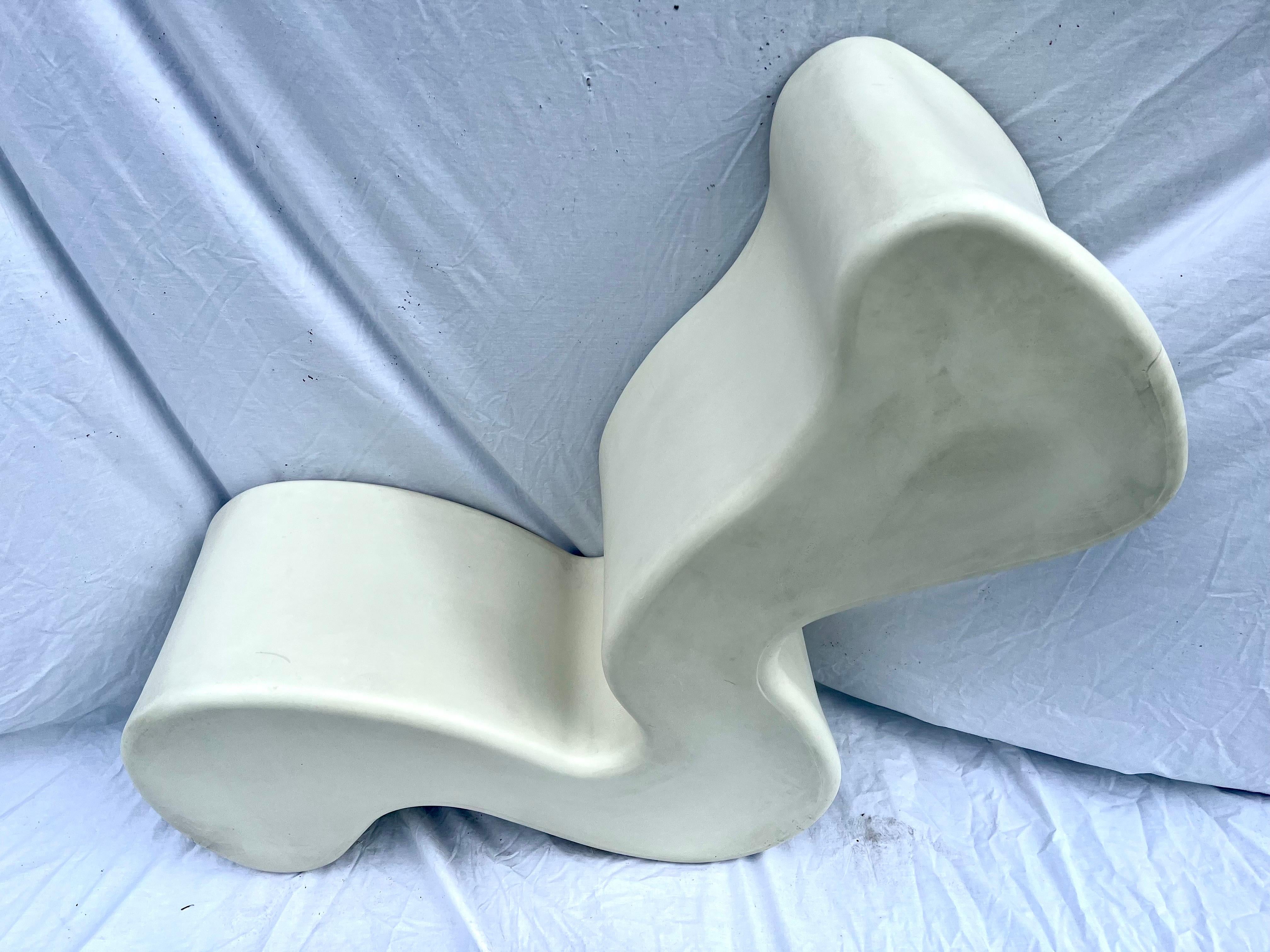 Vintage Verner Panton White Phantom Innovation Plastic Dining or Lounge Chair 1