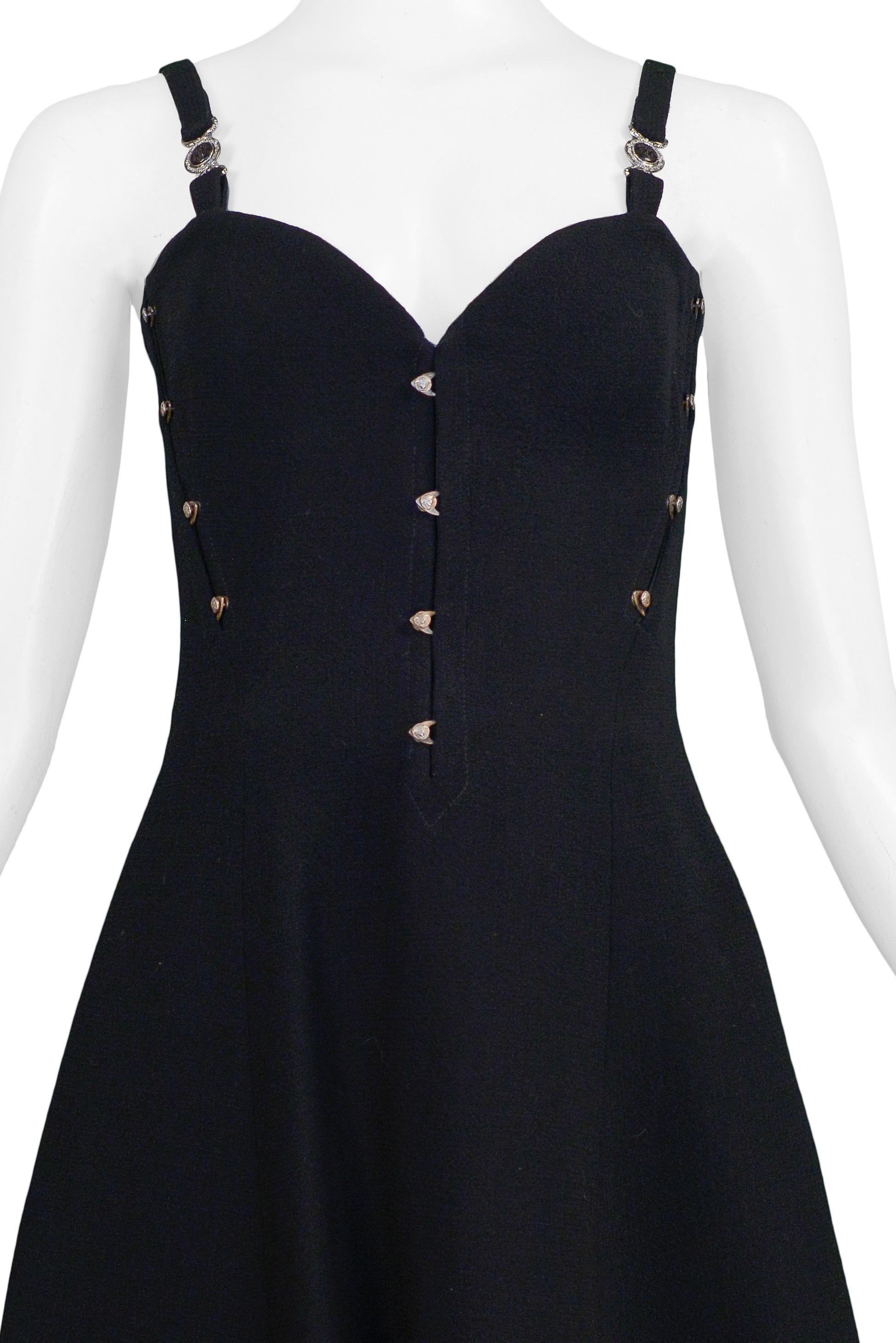 vintage versace black dress