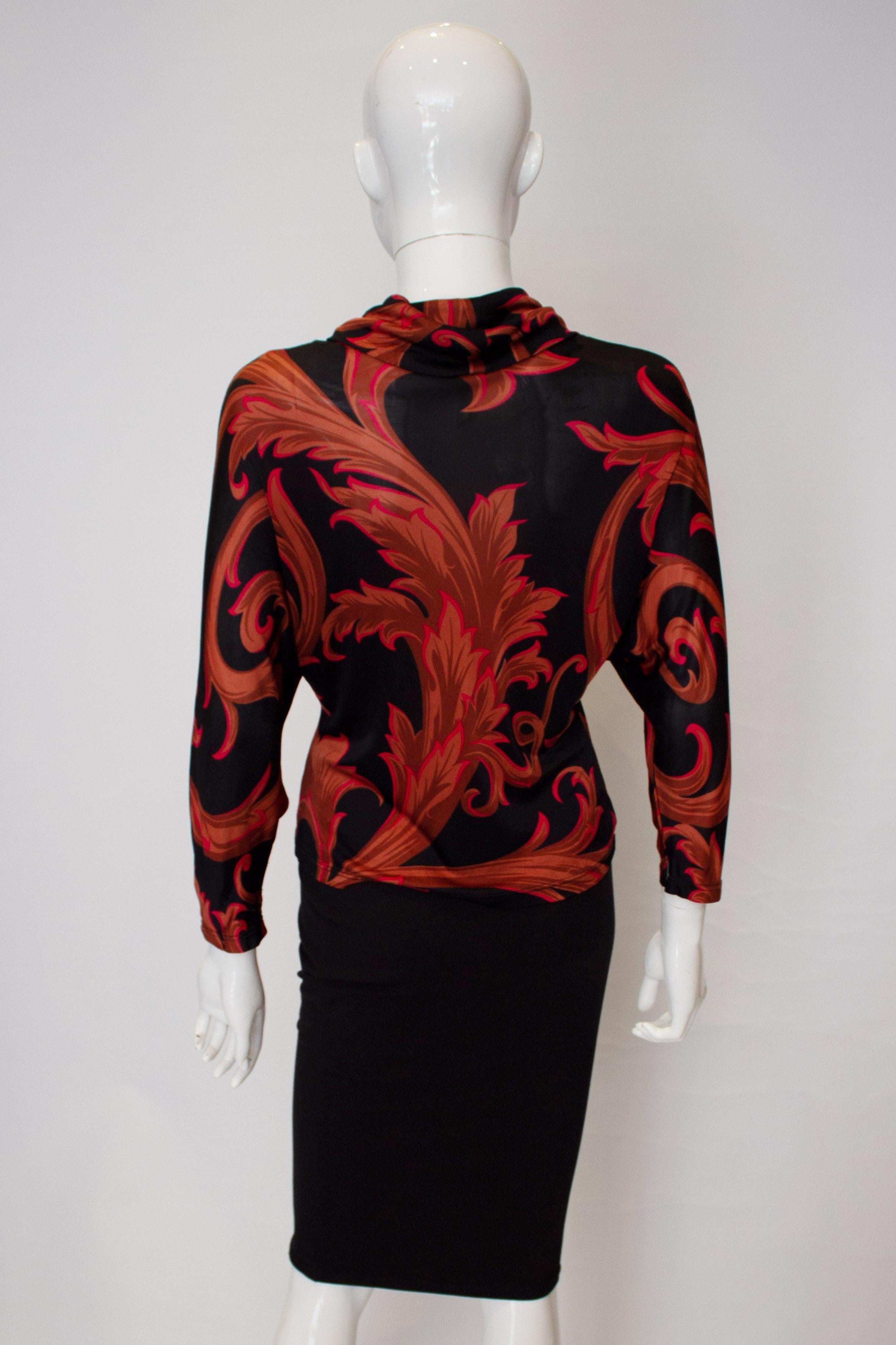 Vintage Versace Couture Top In Good Condition For Sale In London, GB