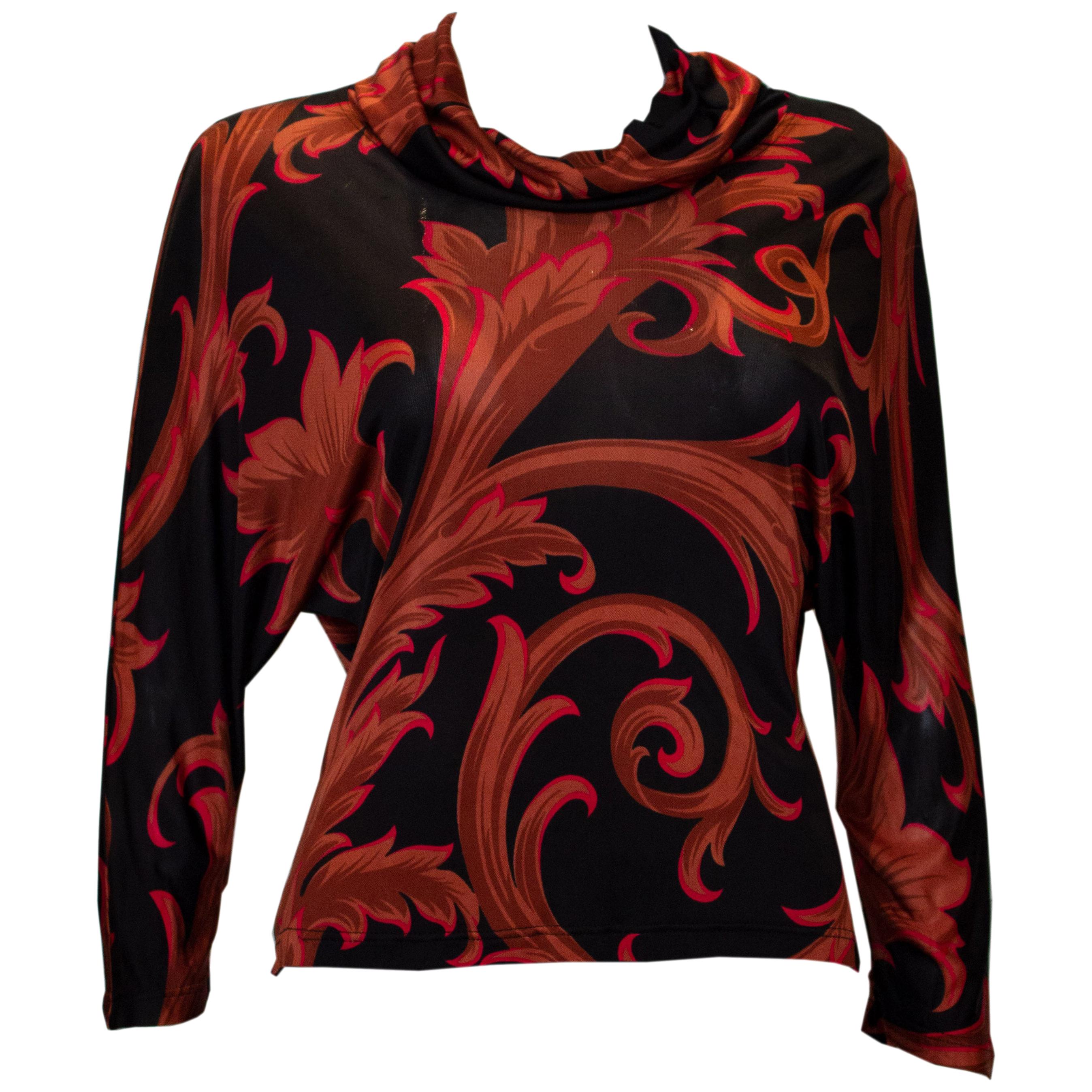 Vintage Versace Couture Top For Sale at 1stDibs