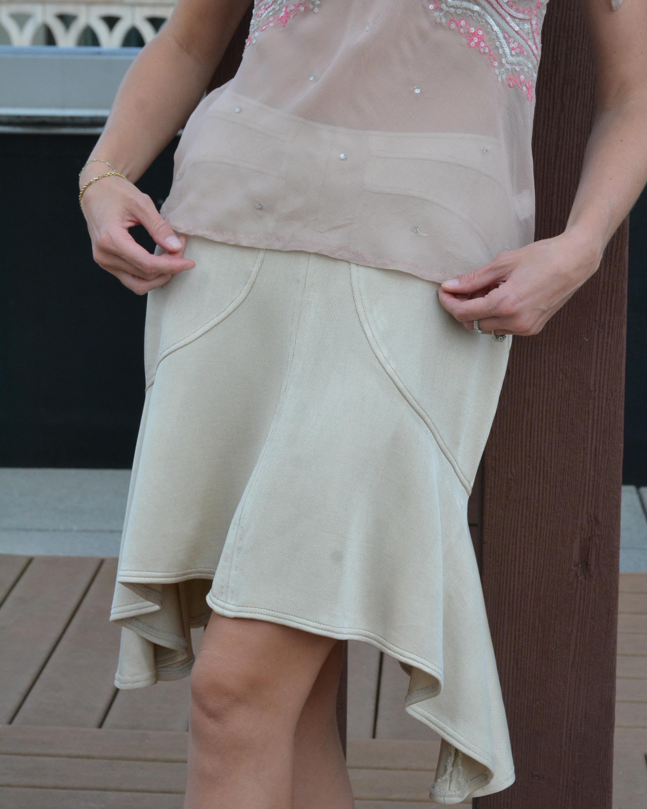 Vintage Versace Fall 2005 Bandage Trumpet Skirt For Sale 1
