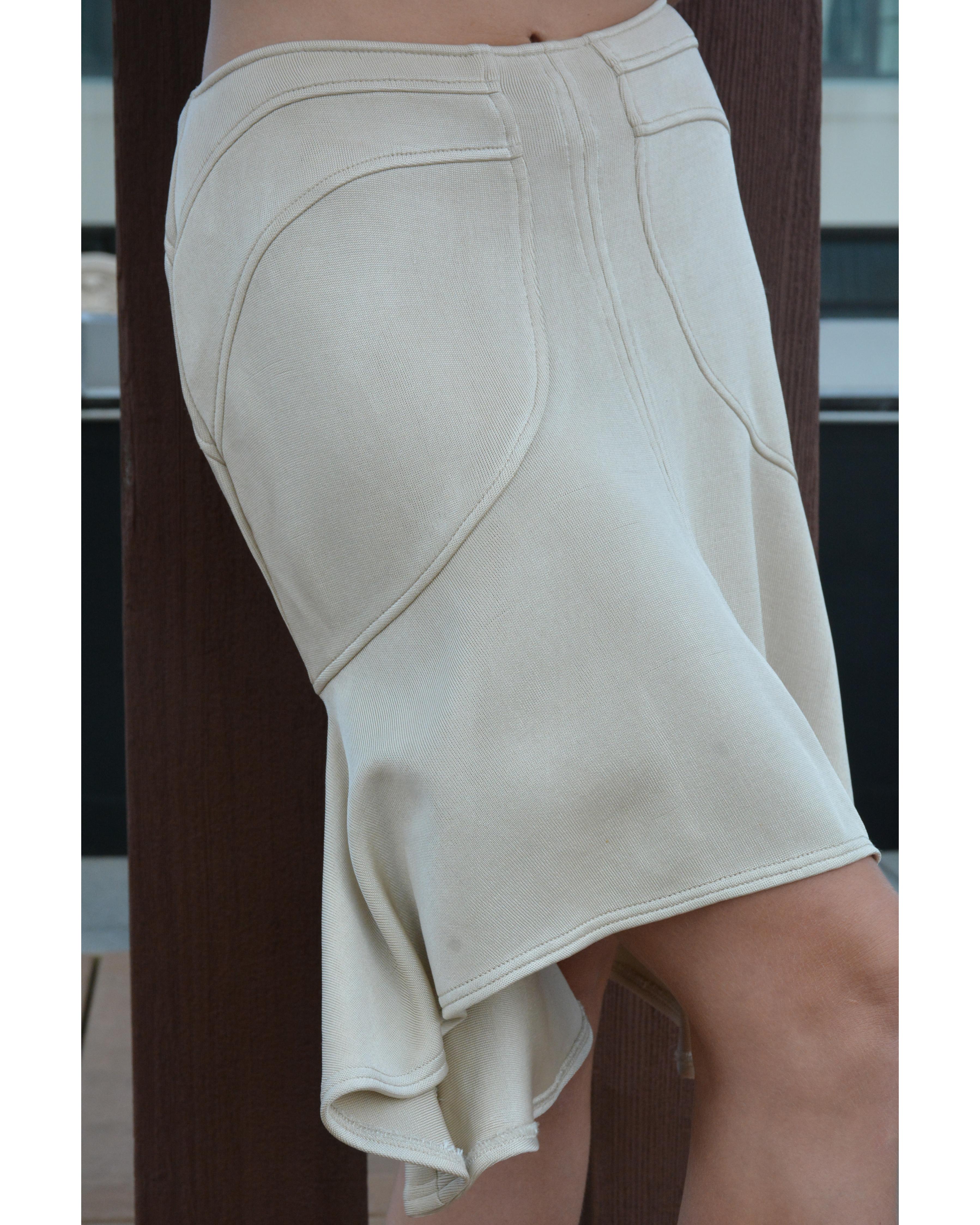 Vintage Versace Fall 2005 Bandage Trumpet Skirt For Sale 2