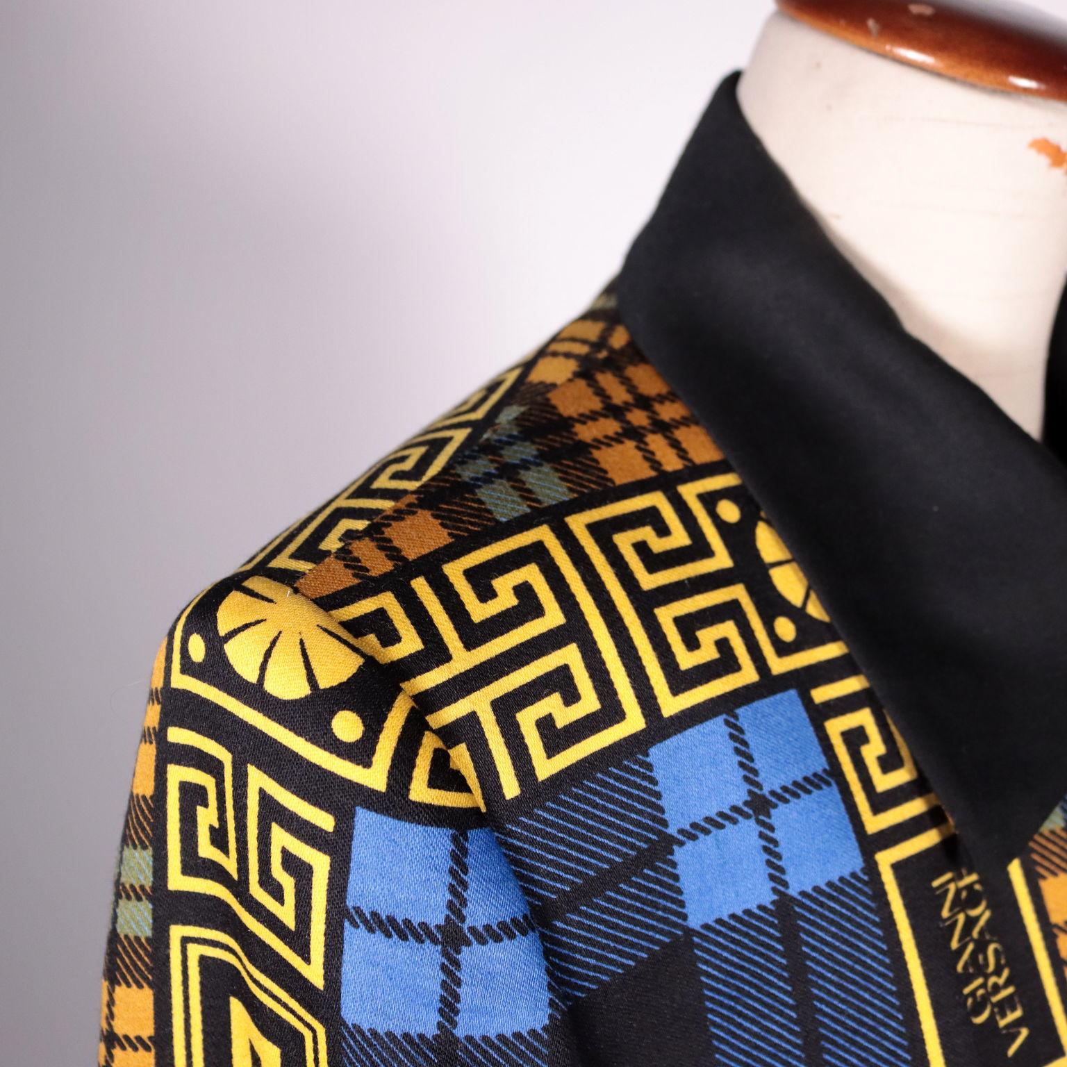 Italian Vintage Versace Jacket Wool Milan, Italy, 1990s