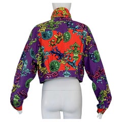 Vintage VERSACE JEANS COUTURE Baroque Print Cropped Jacket