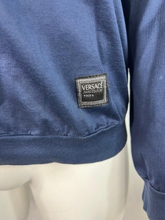 Vintage Versace Jeans Couture Navy Top, Size Large