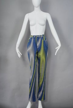 Vintage VERSACE JEANS COUTURE Optical Illusion High Waist Pants