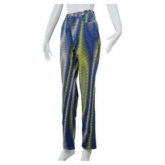 Vintage VERSACE JEANS COUTURE Optical Illusion High Waist Pants