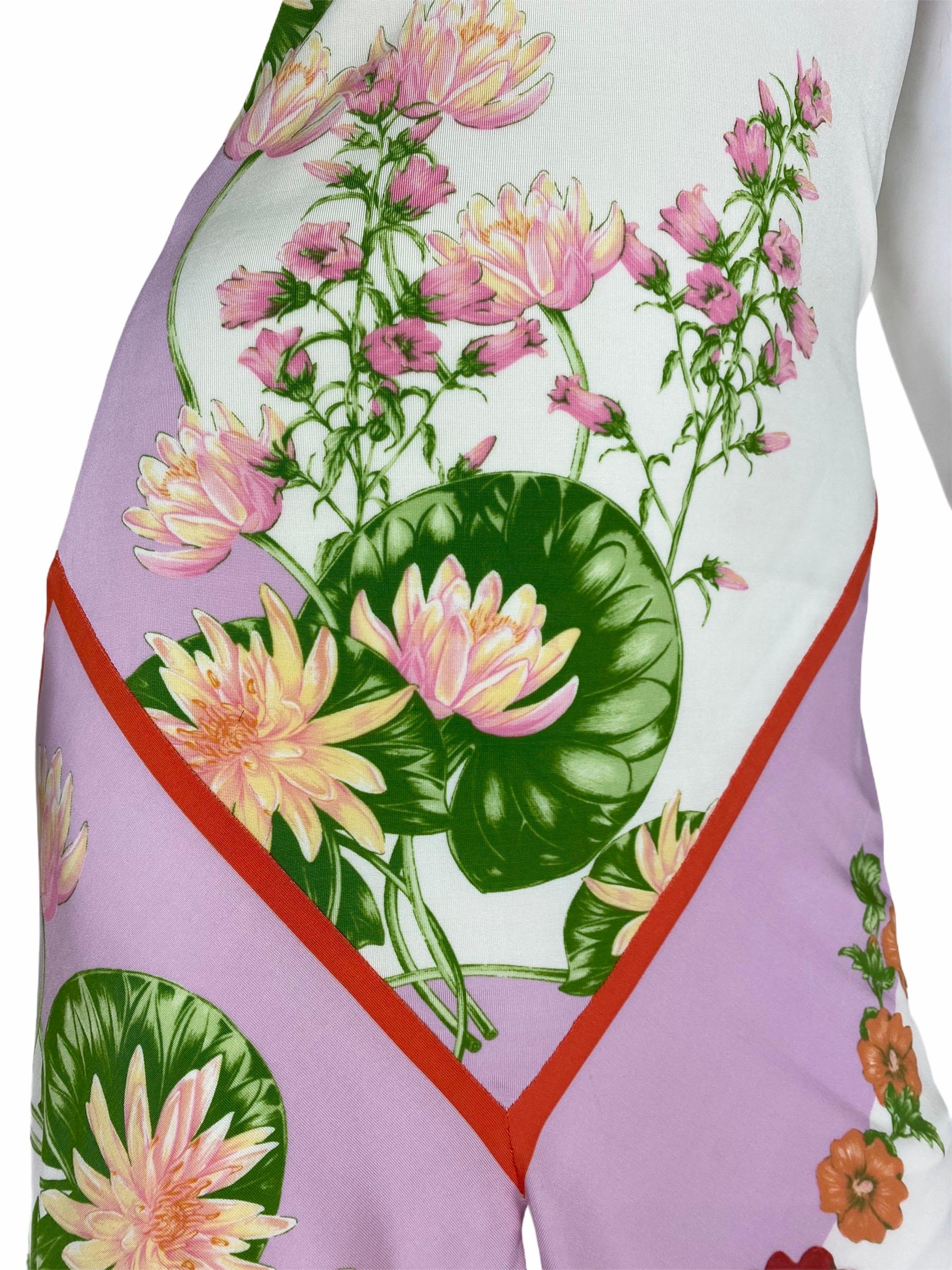 lotus print dress