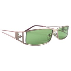 Vintage Versace Mod 1093 Sonnenbrille mit Gold-Rosenrahmen, 2000er Jahre, hergestellt in Italien