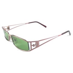 Vintage Versace Mod 1093 Sonnenbrille mit Gold-Rosenrahmen, 2000er Jahre, hergestellt in Italien