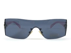 Vintage Versace Mod 2033 Rimless Pink Sunglasses 90's Made in Italy Y2K