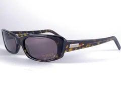 Vintage Versace Mod 4007 Sleek Tortoise Frame Sunglasses 1990's Made in Italy