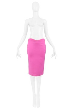 Vintage Versace Pink Pencil Skirt 2002