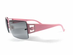 Vintage Versace Semi Rimless Rose Frame Sunglasses 1990 Made in Italy