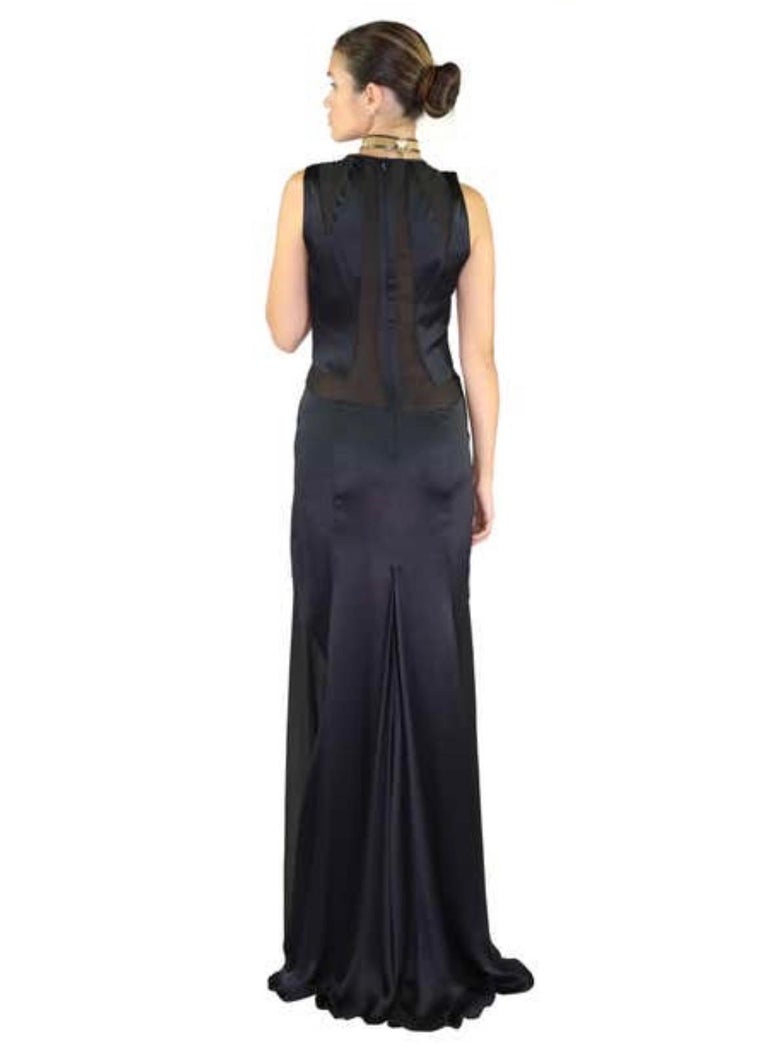 versace homecoming dress Versace Leather Lace-Embellished Evening Gown main image 0