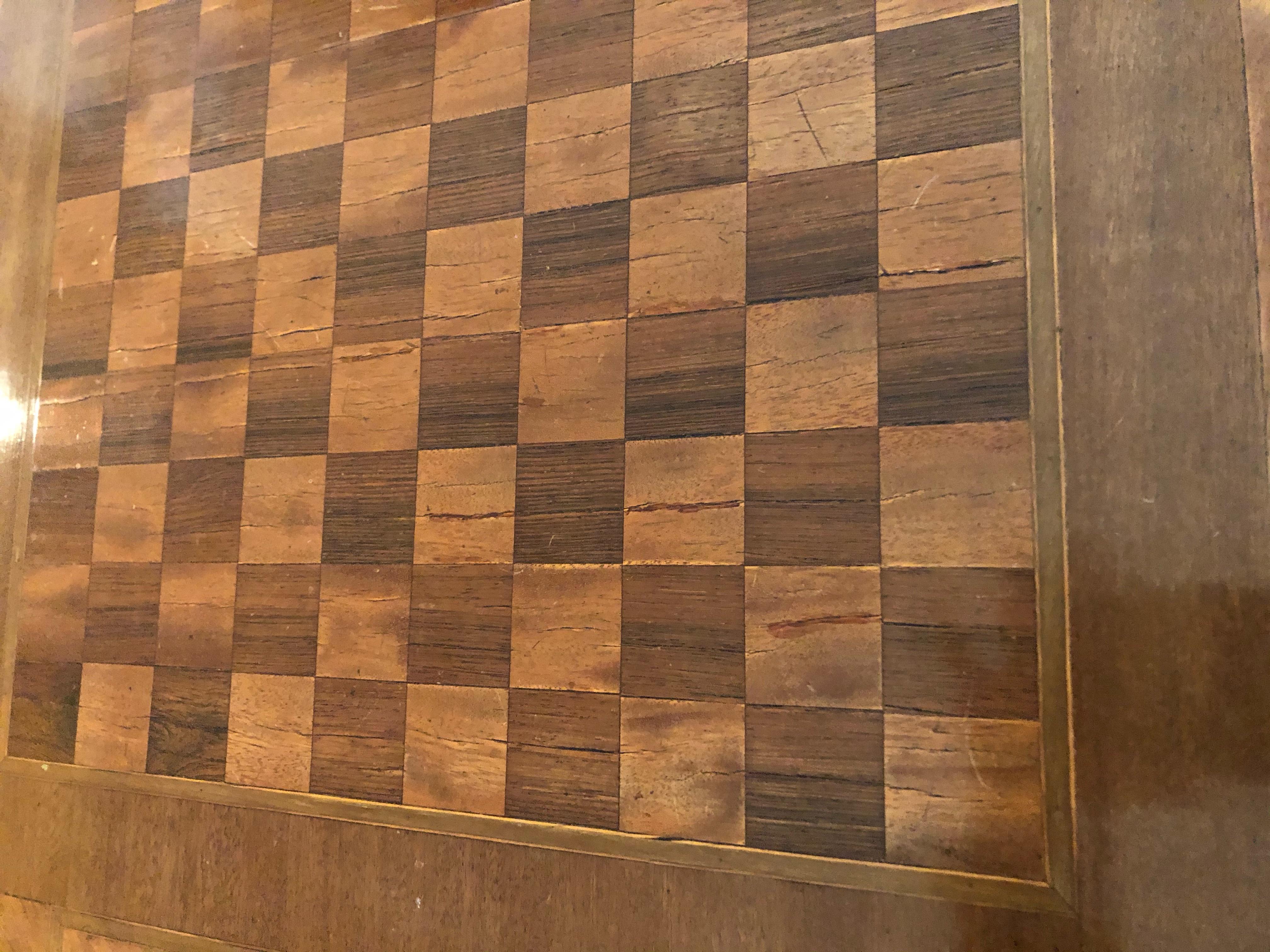 Magnificent Three Game Versatile Chess Backgammon and Cards Game Table 5