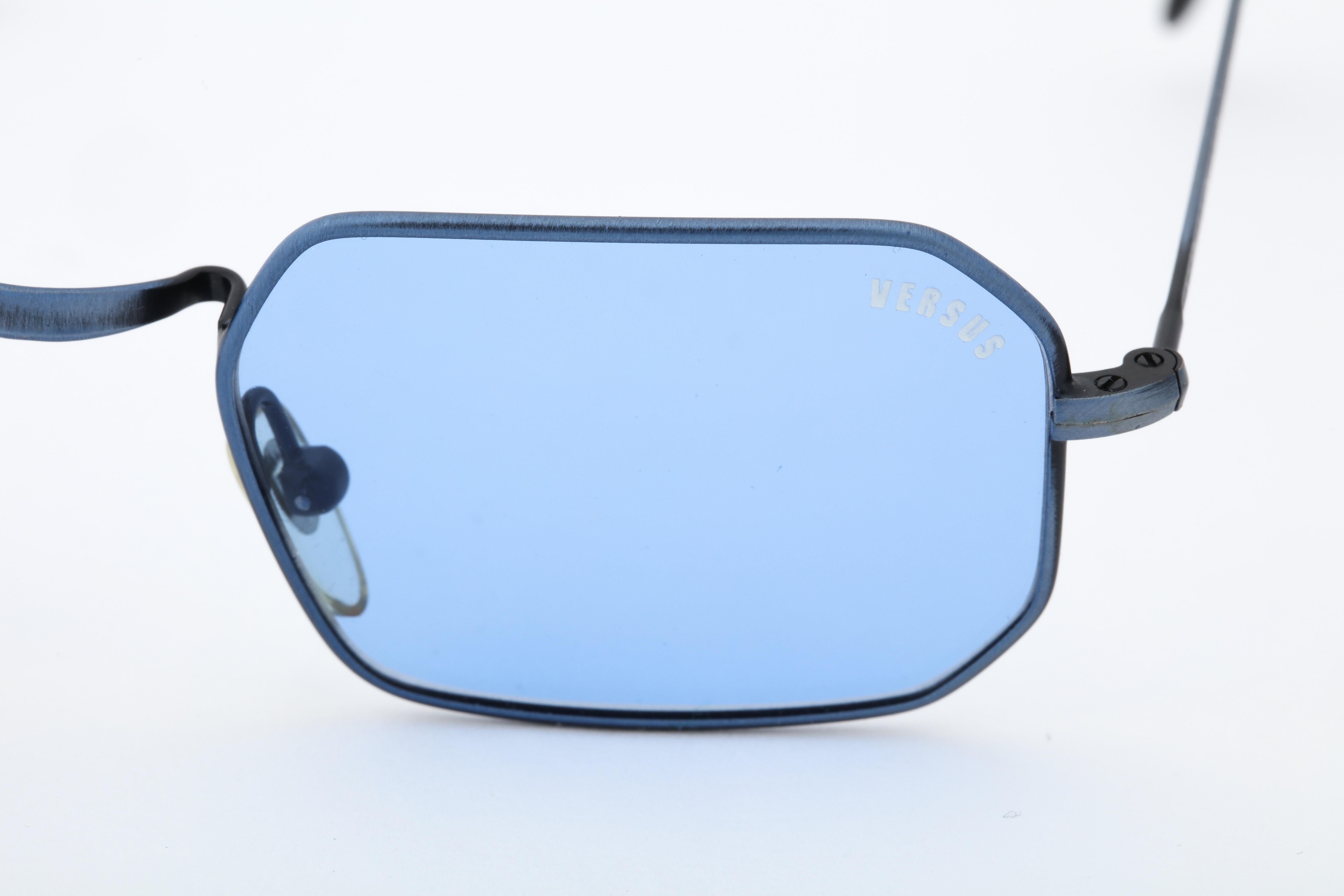 Blue Versus by Gianni Versace Vintage Sunglasses Mod E60