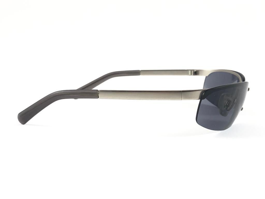 Vintage Versus Versace Mod L26 Half Frame Sunglasses 1990's Made in Italy Y2K For Sale 2