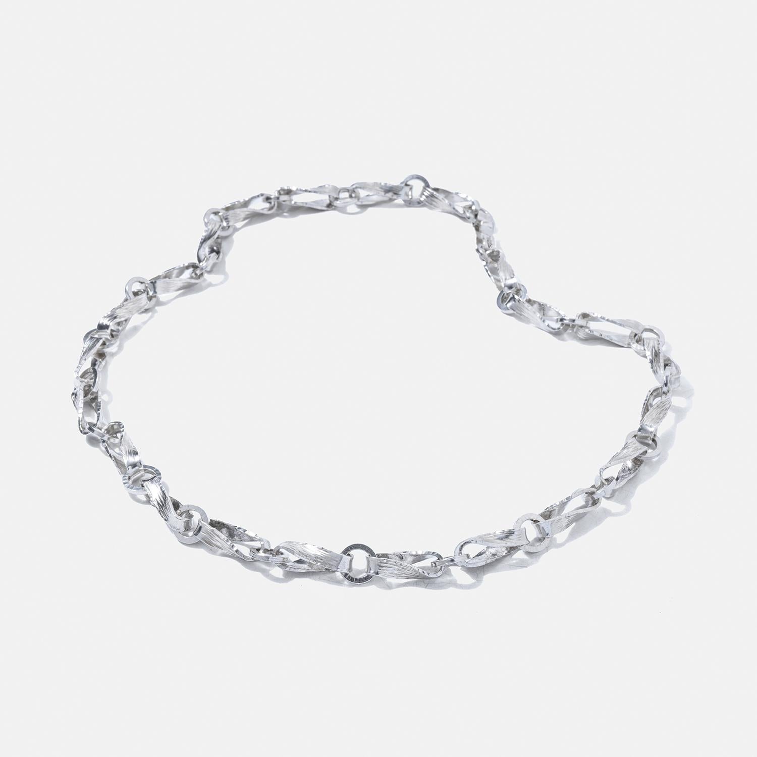 Vintage very thick & heavy Silver chain by Atelier Borgila Made Year 1988 1