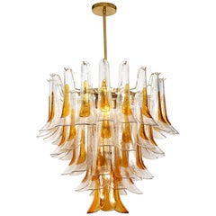 Vintage Vesoi-Italy Murano Glass Chandelier, circa 1980s